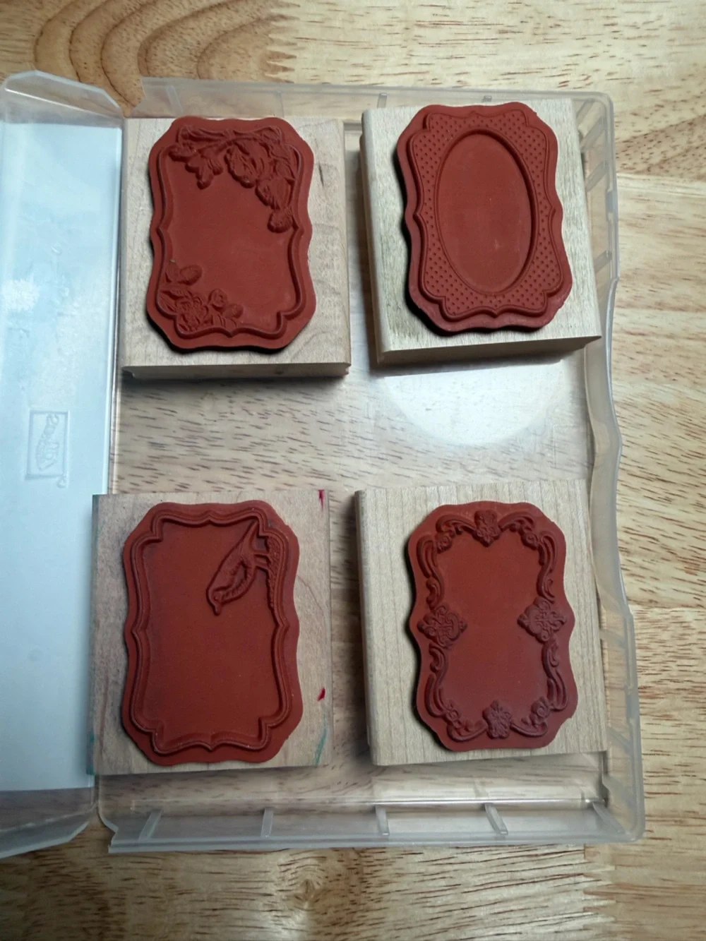 Stampin' Up! Four Frames Wooden Block Stamp Set - 4pc - Picture 5 of 5